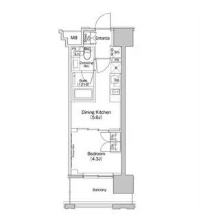 東京都杉並区下高井戸1【マンション】の間取り