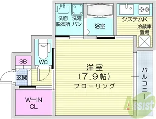 プランドール木ノ下【1階】の間取り