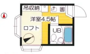 1Rの間取り画像