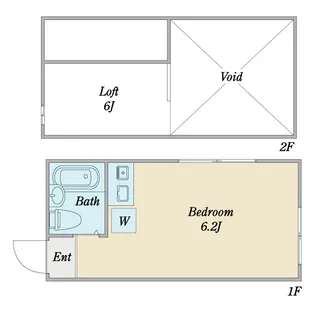 1Rの間取り画像