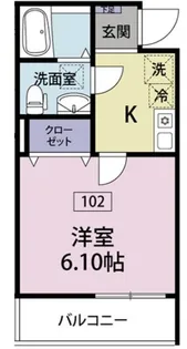 東京都清瀬市松山3【アパート】の間取り