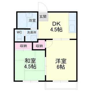 フォーブル掛川【1階】の間取り