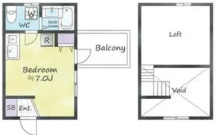 東京都新宿区中落合4【マンション】の間取り
