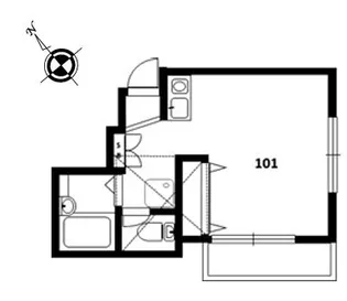 神奈川県横浜市鶴見区岸谷4【アパート】の間取り