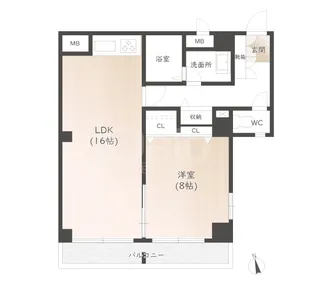 フェイズイン博多駅東【7階】の間取り