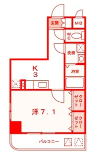 TMスクエア【7階】の間取り