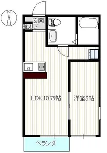 コンフォートシティ増尾【1階】の間取り