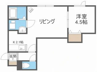 グレイス高砂【1階】の間取り
