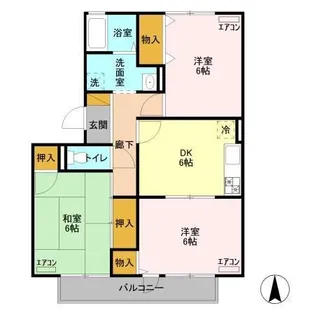 フレマリール鎌ヶ谷 B【2階】の間取り