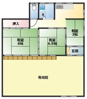 神奈川県藤沢市本鵠沼4【一戸建】の間取り