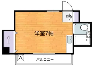 ミズイレハイランドマンション【1階】の間取り