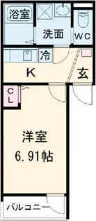 GRADUS西大宮【2階】の間取り
