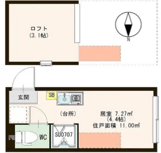 ハーモニーテラスM【2階】の間取り