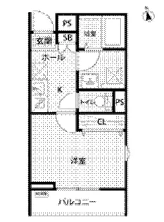 リーブルファイン豊島区長崎【2階】の間取り