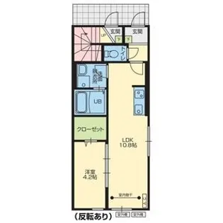 Lucent 浪江【1階】の間取り