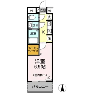 ディー・フラワー【3階】の間取り