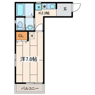 メゾンブランシェ鵠沼【2階】の間取り