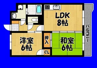 クロスヴィラ姪浜西【3階】の間取り