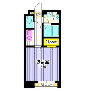 東京都新宿区西落合1【アパート】の間取り