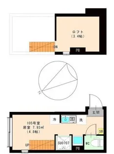 エスペランサ 平井【1階】の間取り