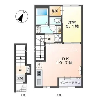 東京都大田区大森南2【アパート】の間取り