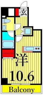 ヴェルト南千住【3階】の間取り