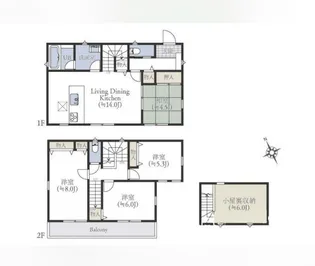 神奈川県相模原市緑区上九沢【一戸建】の間取り