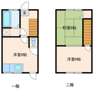 コーポ瑞穂【1階】の間取り