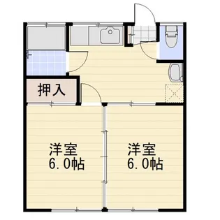 長野県長野市大字稲葉【アパート】の間取り