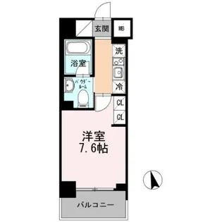 カスタリア大森III【5階】の間取り