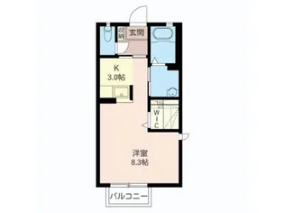 ルミノシーテD【2階】の間取り