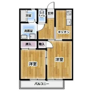 ミースアムール【2階】の間取り