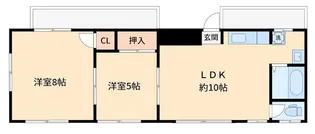 磯子クリス・コーポ【5階】の間取り