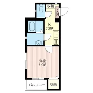 メゾンサンパティー【2階】の間取り