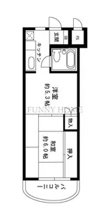 ワイケイビー経堂マンション【2階】の間取り