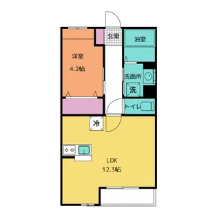 Sky Fuente【1階】の間取り
