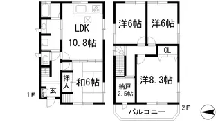 兵庫県川西市水明台2【一戸建】の間取り