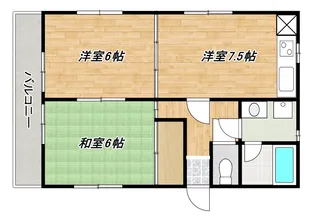 コーポCASEY【1階】の間取り