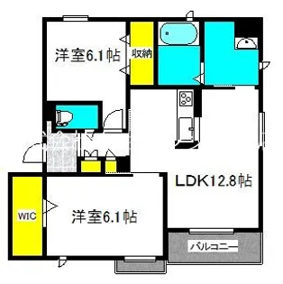 ファーストコートIII【2階】の間取り