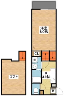 Reverent多良見【2階】の間取り