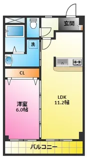 アプリコットハウス【4階】の間取り