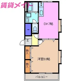 サイレンス上野【1階】の間取り