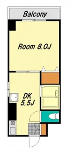 広島県広島市中区竹屋町【マンション】の間取り
