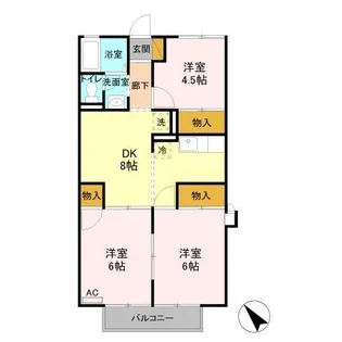 エルハイツ【1階】の間取り