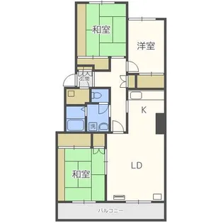 北海道札幌市西区西町南2【マンション】の間取り