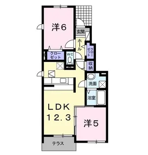 アムールコート【1階】の間取り