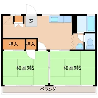 マルワレジデンス水海道第一【2階】の間取り