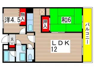 第2大越ビル【6階】の間取り