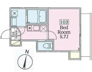 エクレール鴨居II【1階】の間取り