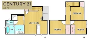 山口県宇部市南浜町1【一戸建】の間取り